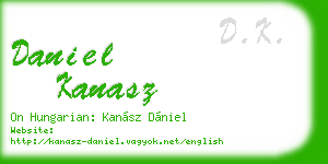 daniel kanasz business card