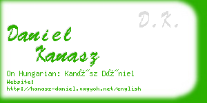 daniel kanasz business card